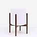 PEACH & PEBBLE Plant Stand with 11″ Planter – Flower Pot Included | Large Modern Plant Pot with Wood Stand | Perfect for Succulent Plants, Indoor Plants & Artifical Plants (11″ – White)thumb 3