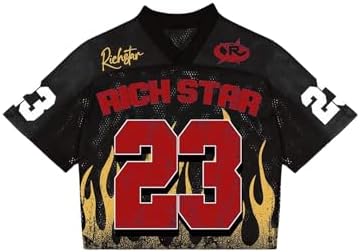 SOLY HUX Men's Graphic Jersey T-Shirts V Neck Racing Print Casual