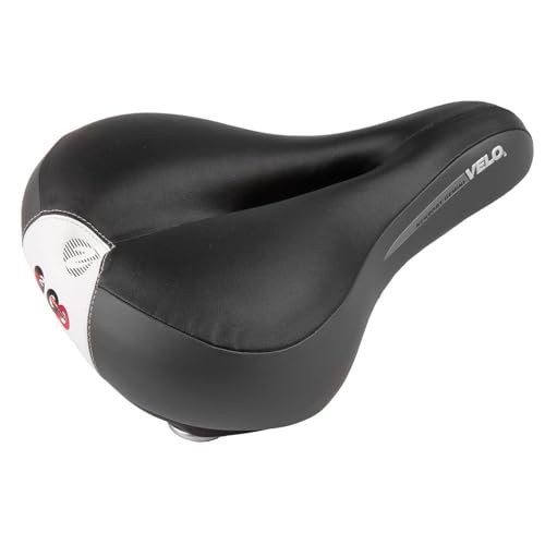 Saddle VELO, 245 x 212 mm, Satin Steel Rail, D2 Base, w/o clamp, on VELO-Card