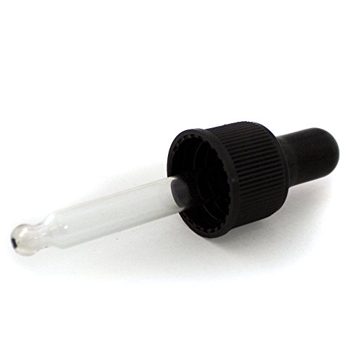 5 ml (1/6 fl oz) Amber Glass Bottle with Glass Dropper (6 Pack)