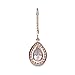SWEETV Teardrop Wedding Earrings for Brides, Bridesmaids, Cubic Zirconia Dangle Earrings for Prom, Party, Formal Occasion,Rose Gold