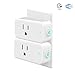 Lombex Smart Wifi Plug Socket Compatible With Alexa Google Home IFTTT Wifi Switch Outlet Wireless Remote Control Your Devices Anywhere,Timer Socket Switch For Your Household No Hub Required 2 Packs