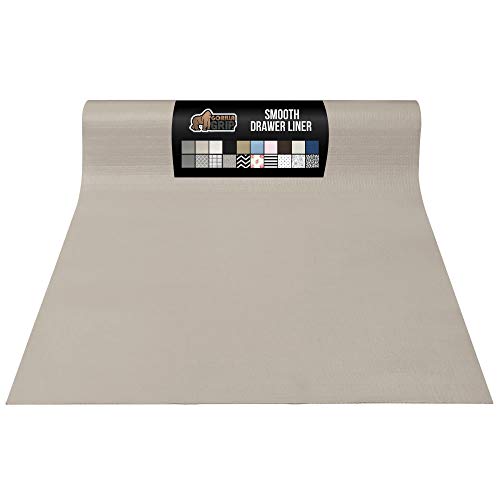 Gorilla Grip Smooth Top Slip Resistant Drawer and Shelf Liner, Non