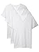 DAVID ARCHY Men's Undershirts Micro Modal Ultra Soft T-Shirts Stretch Moisture-Wicking V-Neck Tees for Men, 3-Pack (XL, White)