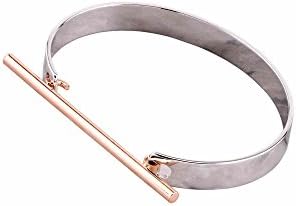 Anarchy Street Women Two Tone Bar Bracelet - Rosegold-Tone