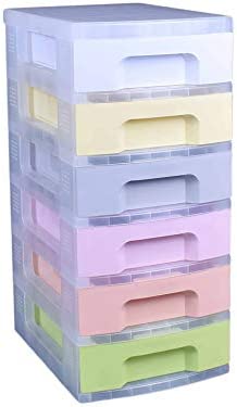 Really Useful Storage Drawer Unit Pastel 6 X 7 Litre Color