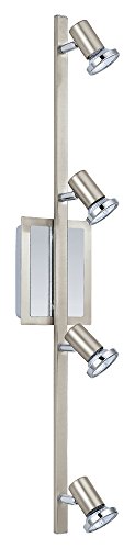Eglo 200094A Rottelo Track Light, Matte Nickel/Chrome
