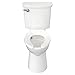 American Standard 5901100.020 Commercial Elongated Open Front Toilet Seat with Stainless Steel Hinge, 1.00 in Wide x 14.38 in Tall x 18.56 in Deep, White