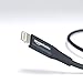 Amazon Basics USB A Cable with Lightning Connector, Premium Collection, MFi Certified Apple iPhone Charger, 3 Foot, 2 Pack, Gray