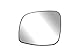 Fit System - 33241 Driver Side Heated Mirror Glass w/Backing Plate, Chrysler Town & Country, Grand Caravan, C/V, 6 1/16