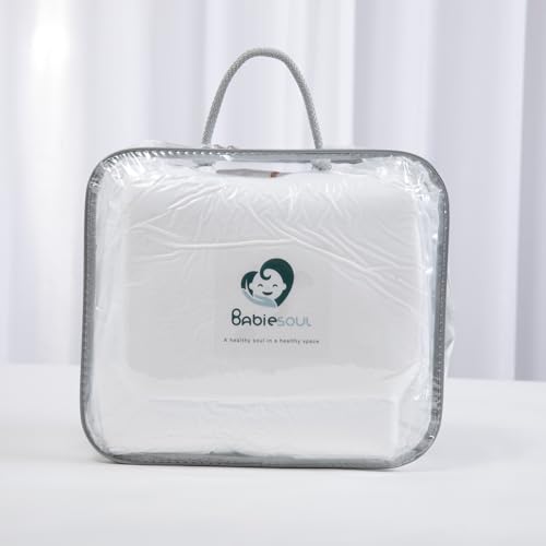 Babiesoul Baby Sleeping Bag – Cocoon Cot Reducer 0-6 Months – 100% Oeko-TEX Certified Cotton – 80 x 50 cm – Promotes Sleeping – Supervised Sleeping Bag