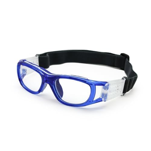 EnzoDate Children Basketball Goggles Sports Glasses Protective Soccer Glasses with Replaceable Lens Boys Girls Teenage