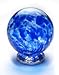 Handblown Wishing and Gratitude Globe (Sapphire Blue)