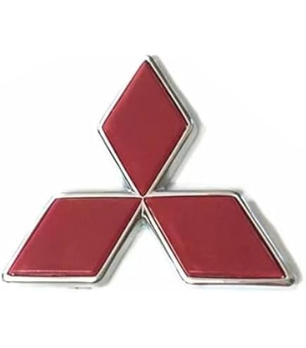 Amazon.com: Genuine Mitsubishi OE Triple Diamond Emblem RED