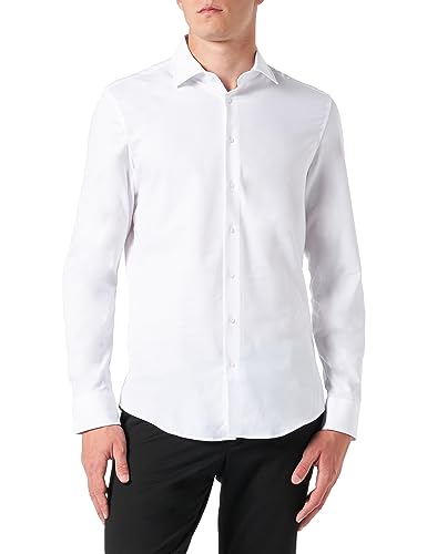 Seidensticker Chemise à Manches Longues Coupe ajustée, Blanc (642150), 38 Homme