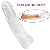 Couple Membrum Penis Case Cover Dick Overstriking Erection Ipsism Sexual Intrest Stick Wand Fun Rod Sleeve - Transparent。700828933947