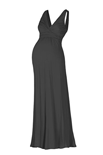 Maternity V Neck Maxi Sleeveless Empire Waist Super Soft Comfortable |  Desertcart Cayman Islands
