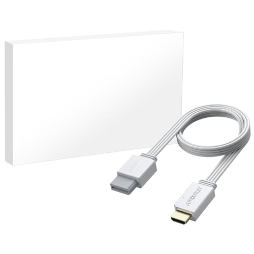 AUTOUTLET Wii to HDMI Adapter, 1080P/720P Wii to HDMI Converter, Cable Length 120 cm, Supports All Wii Display Modes, for HDTV and Monitor, White