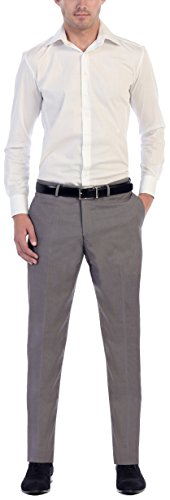 Studio 10 Men’s by Gioberti Slim Fit Dress Pants, Silver, 38/30 - Thumbnail 5