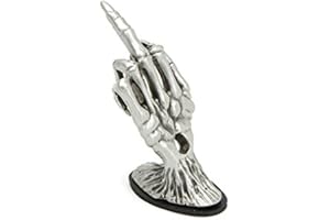 Skeleton Hand Fender Ornament for Harley Davidson Silver Patina 48-0246