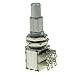 KAISH Guitar Bass Mini Dual Pots Stacked Concentric Potentiometer Pot with Center Detent Korea Made B500K