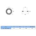 Favordrory 1/4 Inch Stainless Flat Washer, 5/8 Inch Outside Diameter, 304 Stainless Steel, 100 Pieces