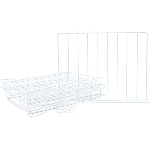 Juvale Metal Wire Shelf Dividers for Closets, Shelves Storage (10.75 x