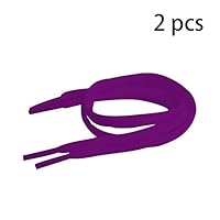 QVQQ 2Pcs Child Shoe Lace 15.7" Athletic Shoe Laces Flat Shoe Laces for Sneakers Sport/Running Shoes Shoe Strings(Darkpurple)