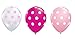 Neo LOONS 36ct Assorted Pink Light Pink Clear Polka Dots Balloons
