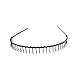 3Pcs Metal Toothed Comb Hairband Unisex Band Wave Hair Band Wire Headband