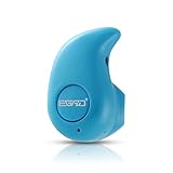Newest Smallest Wireless Invisible Bluetooth Mini Earphone Earbud Headset Headphone Support Hands-free Calling For iPhone Samsung Xiaomi Sony Lenovo HTC LG and Most Smartphone. (Blue)