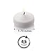 StockHomery Unscented Floating Candles - Pack of 20-3.5-4 Hours Burn Time - 100% Cotton Wick - Paraffin Wax - Smokeless, Unscented, Ideal Décor for Weddings,