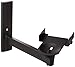 Pinpoint Mounts AM41L-BLACK Speaker Bracket Side Clamping Bookshelf Speaker Wall Mount, Black