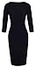 HOMEYEE Women's Elegant Chic Formal 3/4 Sleeve Sheath Business Career Dress B346 (6, Yellow + Black)