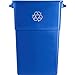 Genuine Joe GJO57258 Recycling Rectangular Container, 28 gallon Capacity, 22-1/2" Width x 30" Height x 11" Depth, Blue primary