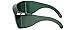 Calabria 3000 Large Fit Over Safety Glasses Fitover Prescription Eyewear Green Men Women Wrap Around Tint Anti Scratch Glare