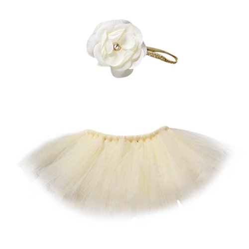 AMA(TM) 1Set Newborn Baby Girls Boys Headband Tutu Dress Costume Photo Prop Outfits