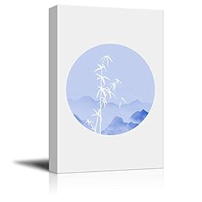 Circular Pattern Landscape Home Artwork for Living Room Bedroom