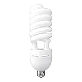 Luxrite LR20220 85-Watt High Wattage CFL Spiral Light Bulb, Equivalent To 350W Incandescent, Warm White 2700K, 5150 Lumens, E26 Standard Base, 1-Pack
