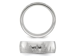 Gem And Harmony Mens Stainless Steel Polished