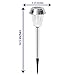 voona 8-Pack Solar Stainless Steel Warm White Light for Outdoor Garden Pathway Landscape (Stainless Steel)