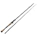 Fiblink Graphite Baitcasting Rod Portable Casting Rod 2-Piece Baitcaster (6'6'' Medium)