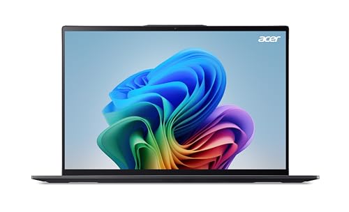 Acer Swift 16 AI OLED (SF16-51-57H6) Copilot+ PC, AI Laptop, 40 Tops, 16 Inch WQ2.8K OLED 120Hz Display, Intel Core Ultra 5 226V, 16GB RAM, 512GB SSD, Intel Arc Graphics 130V, Windows 11, QWERTZ