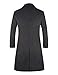 APTRO Men's Luxury Full Length Wool Trench Coat Long Wool Overcoat Winter Windbreaker 1817 Grey M