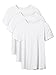 DAVID ARCHY Men's Undershirt Bamboo Rayon Moisture-Wicking White T-Shirts for Men Stretch Crewneck Tees for Men, 3-Pack (S, White)