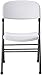 Cosco Resin Folding Chair with Molded Seat and Back White Speckle (4-pack)