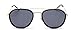 GAMT Round Aviator Sunglasses Metal Frame Mirrored Lens