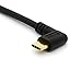 BSHTU Gold Plated Angled USB C Cable Extension 90 Degree Type C to USB 3.0 Right Angle Male Converter Data Sync Charging USB-C Adapter Cord (USB 3.0 Left)