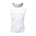 Men's Compression Shirt - Tummy Slimming Body Shapers– Abdomen/Waist/ Belly Fat Compressions Vest- Elastic Shapewear for Men– Fit Body Tank for Weight Loss, Yoga, Running, Workout – White, XL