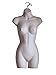 Female Mannequin Torso By EZ-Mannequins | Hollow Back or Half Form Display for Hanging | Lightweight, Easy Setup and Store for Craft Shows, Photos or Projects | Suggested for Small-Medium Clothing.